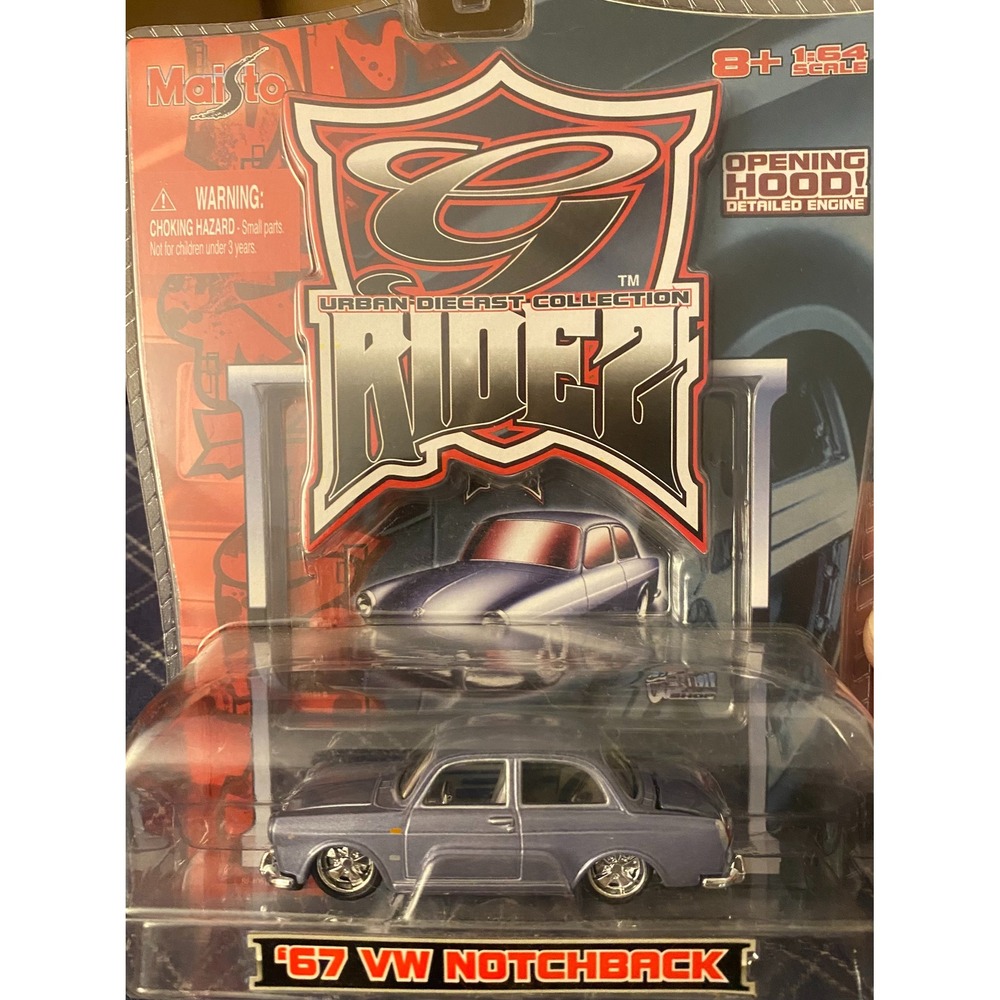 Maisto Diecast 1967 VW Notchback G Ridez 1:64 Scale NIB